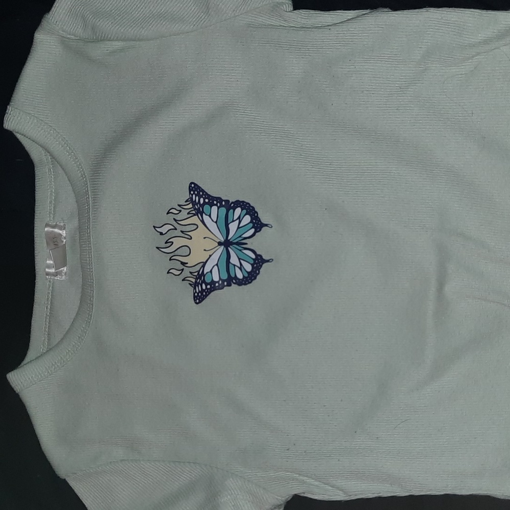 Butterfly crop top